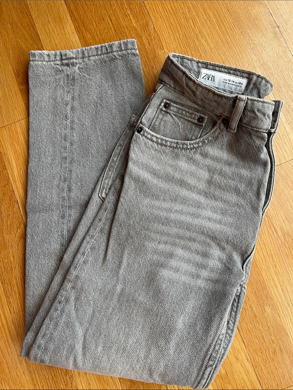 Zara Kids’s Light Gray Straight Jeans